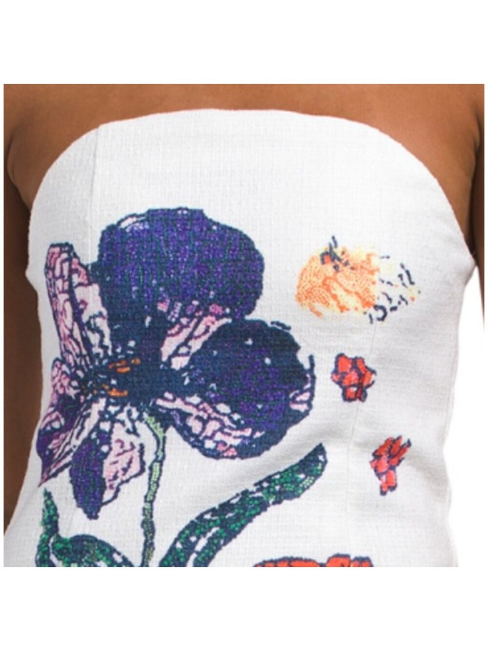 DALIA MACPHEE Strapless Floral Dress - Picture 3 of 5